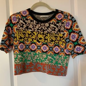 Alice and Olivia Cropped Knot Top - worn 1 time